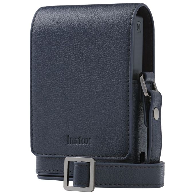 Fujifilm 8720094754529 Instax Mini LiPlay+ Custodia con Copertura Frontale Rimovibile e Tracolla Integrata colore Midnight Blue