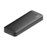 Adj AHS07 Box Esterno per SSD M.2 PCIe NVMe USB 3.1 GEN2 Alluminio colore Nero