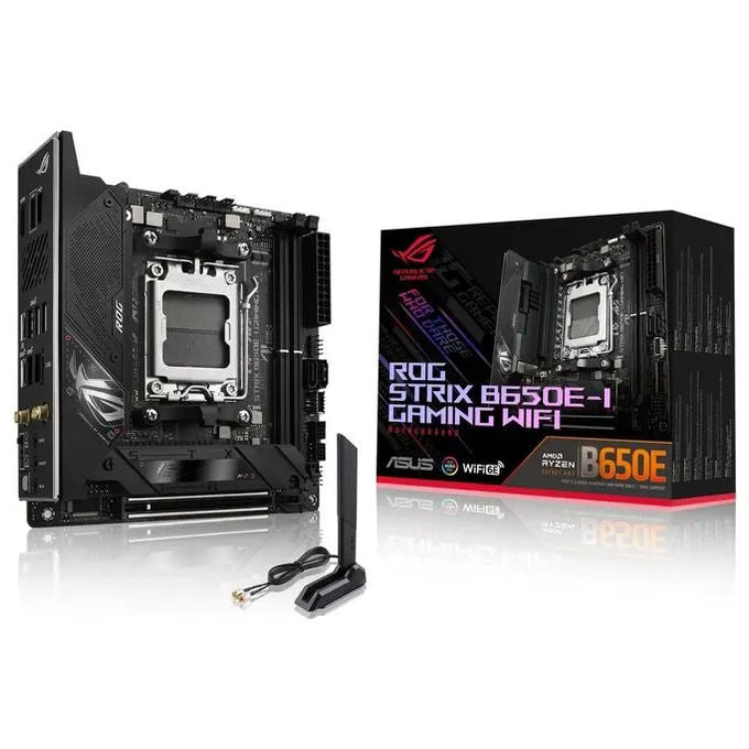 Asus ROG STRIX B650E-I GAMING WIFI Scheda Madre mini ITX Socket AM5 AMD B650 DDR5 64 GB Wi-Fi 6E colore Nero
