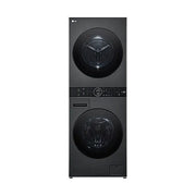 LG WT1210BBF WashTower Colonna Bucato 12-10 Kg 1400 rpm Classe A AI DD Pompa di Calore Wi-Fi (165,5x60x66 cm) colore Nero