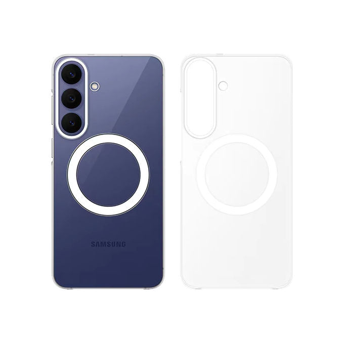 Samsung EF-CS741CTEGWW Clear Magnet Case per Galaxy S26 FE Tecnologia Magnetic Power Profile con Magnete Leggera e Ultra Sottile Protegge da Urti e Graffi Quotidiani Design Elegante e Discreto che Mette in Luce il Design del Telefono colore Trasparente