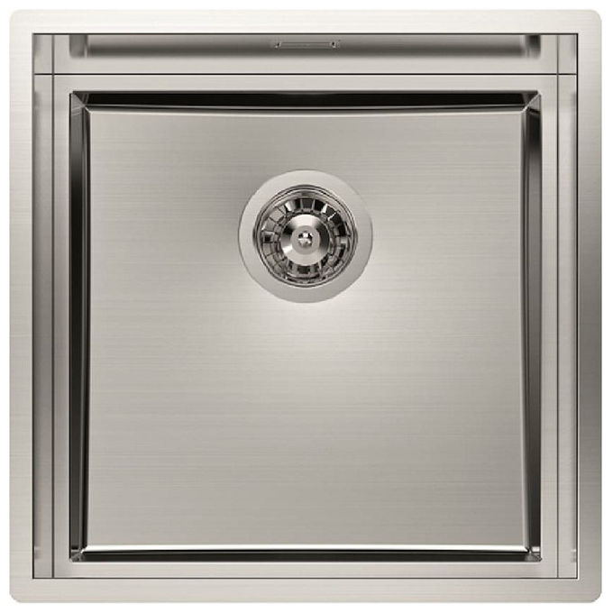 Foster 1254850 Quadra Evo Sottotop Lavello Incasso Acciaio Inox Spazzolato 47x47 colore Acciaio Inox