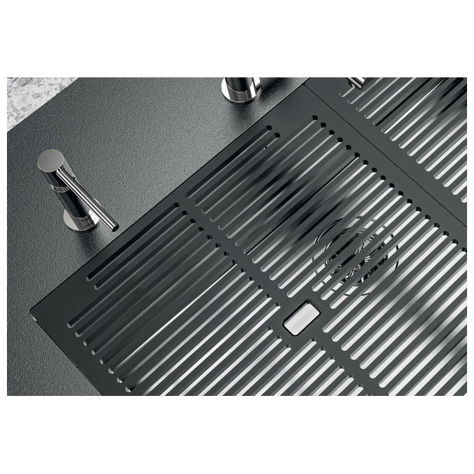 Foster 1254850 Quadra Evo Sottotop Lavello Incasso Acciaio Inox Spazzolato 47x47 colore Acciaio Inox