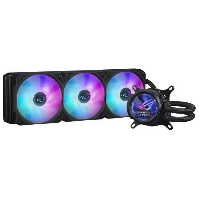 ASUS 90RC00W1-M0UAY0 ROG Strix LC III Dissipatore a Liquido CPU 360mm Asetek Gen7 V2 Display LCD 2.1'' ARGB RGB Addressable Nero