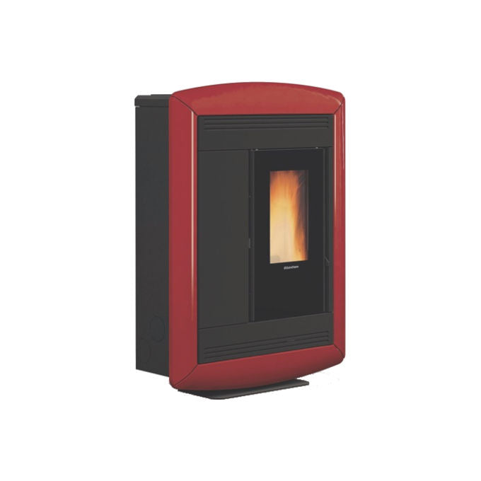 Extraflame 1275707 Souvenir Lux Evo Stufa a pellet canalizzata fino a 6 metri 10,2 kW colore Bordeaux