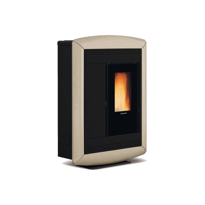 Extraflame 1275708 Souvenir Lux Evo Stufa a pellet canalizzata 10,2 kW A+ colore Tortora