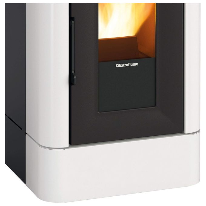 LA NORDICA Extraflame LUCIA Plus Stufa a Pellet Canalizzata Libera Installazione 12kW Bianco