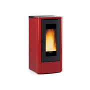 Extraflame 1284150 Teorema Plus Stufa a Pellet Potenza 3,5-12 kW Classe A+ Canalizzazione 2 Locali colore Bordeaux