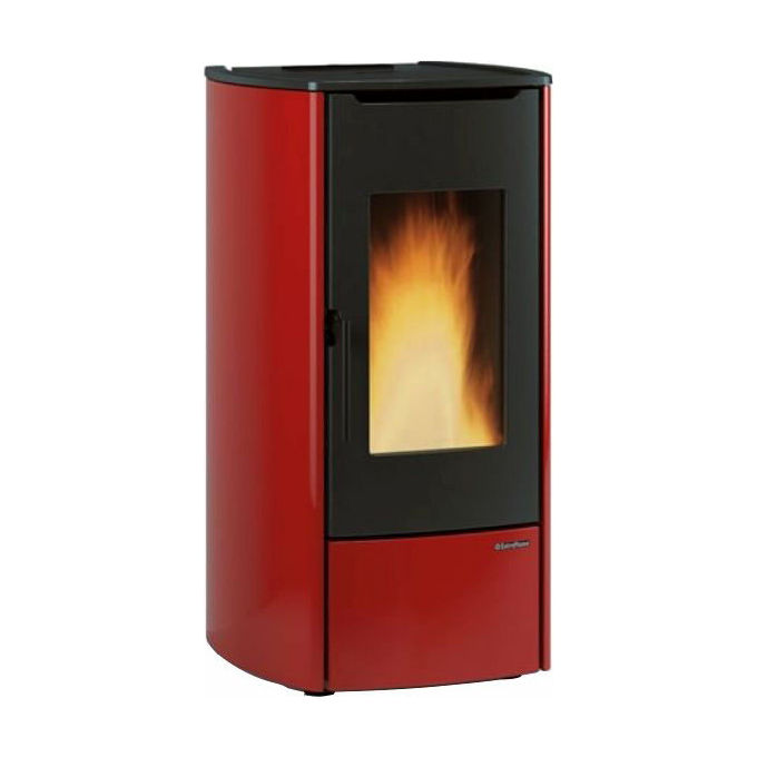 La Nordica 1286201 MARINA IDRO H11 Termostufa a pellet 12,1 kW 20 kg Classe A+ 5 stelle DM186 colore Bordeaux