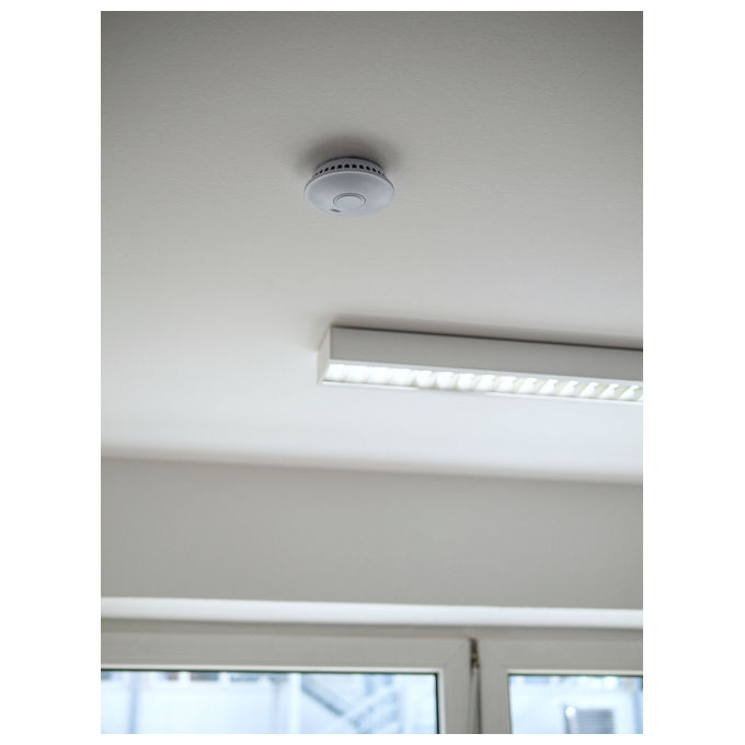 Brennenstuhl RM L 3101 Rivelatore di fumo Collegabile in rete Batteria Litio 3V Allarme 85 dB Portata Radio 100 m colore Bianco