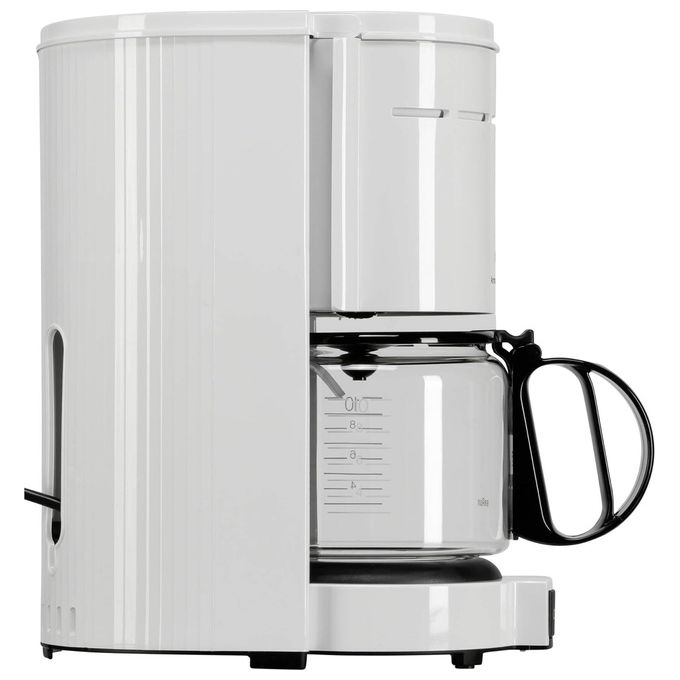 Braun KF47 WHITE Aromaster Macchina da caffe' a filtro 10 tazze 1000 W protezione antigoccia colore Bianco