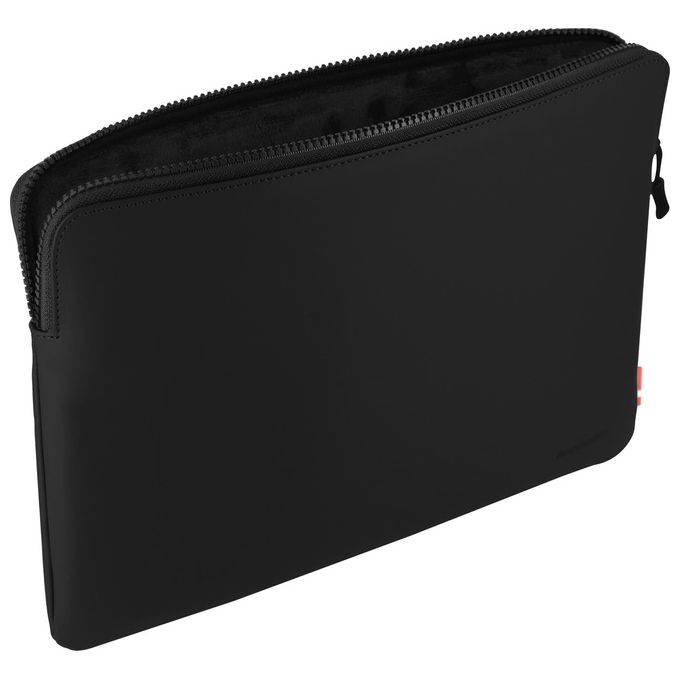 Dbramante1928 custodia per laptop Oxford ICON, sleeve per notebook 13 pollici, poliestere riciclato, chiusura zip, nero mezzanotte