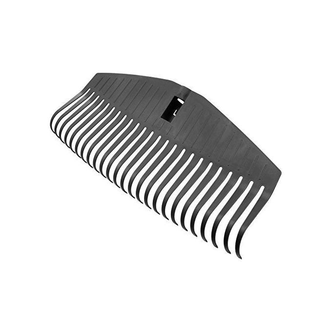 Fiskars Scopa per Foglie con Manico Denti in plastica-Manico in alluminio Nero-Arancione L