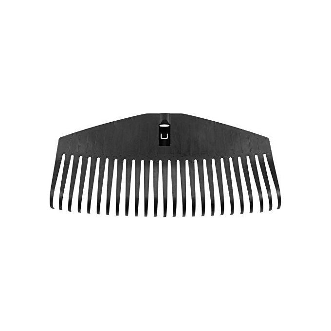 Fiskars Scopa per Foglie con Manico Denti in plastica-Manico in alluminio Nero-Arancione L