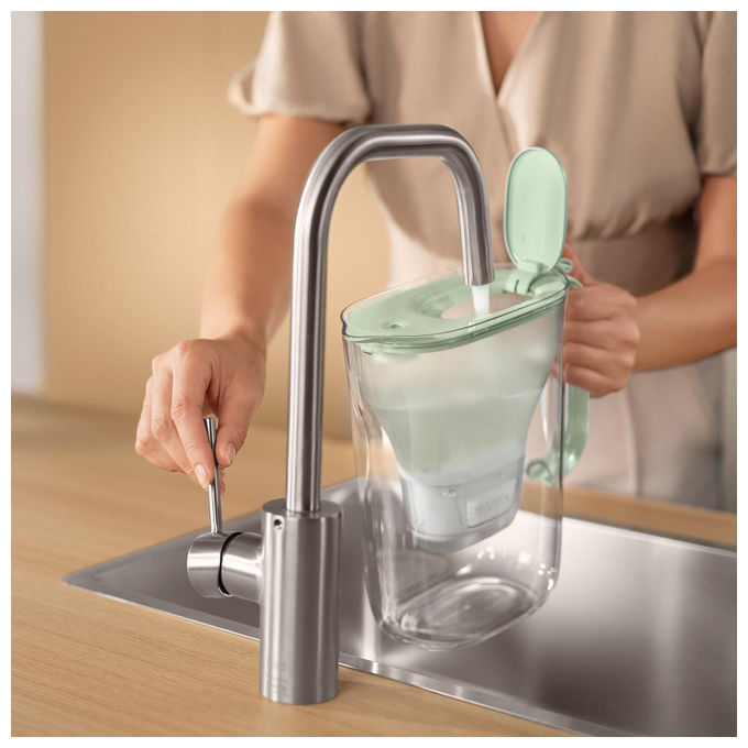 Brita 136147 Style eco Caraffa filtrante 2,4 L con filtro MAXTRA PRO 2 cartucce incluse colore Verde chiaro