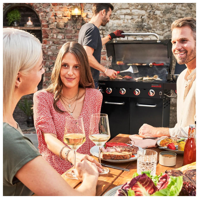 Char-Broil 140916 Professional Core B Barbecue a Gas 4 Fuochi TRU Infrared 11,2 kW Acciaio Inossidabile