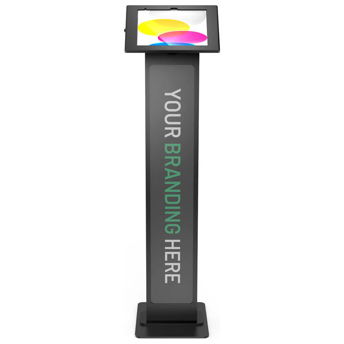Compulocks 140B209APXB Apex BrandMe Supporto da Pavimento per iPad 10ª e 11ª Generazione con Pannello Personalizzabile e Sicurezza Antifurto colore Nero
