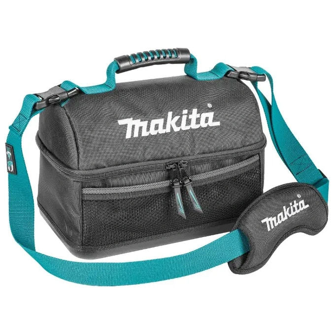 Makita E-15590 Borsa Pranzo Isolata e Impermeabile in Poliestere con Scomparto Frontale e Manico in Gomma colore Nero
