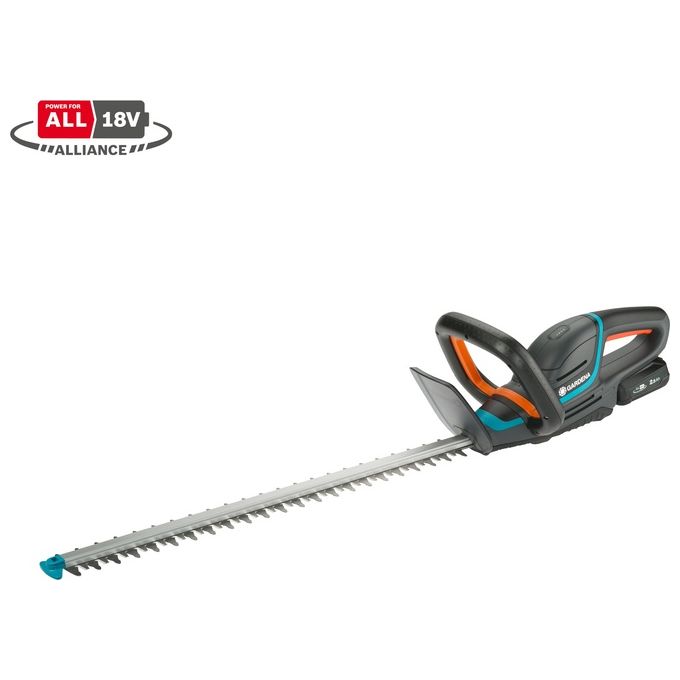 Gardena 14731-20 ComfortCut Tagliasiepi a Batteria 60 cm 18V 2.5 Ah 20 mm 188 m² Set con Batteria e Caricabatteria colore Blu