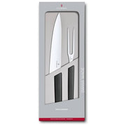 Victorinox 6.90 93.21G Swiss Modern Set di Tranciatura 2 Pezzi Acciaio Inossidabile Manico in Polipropilene colore Nero