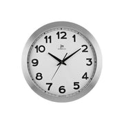 LOWELL 14929 Justaminute Orologio da Parete in Alluminio Satinato con Movimento al Quarzo Diametro 36 cm colore Bianco