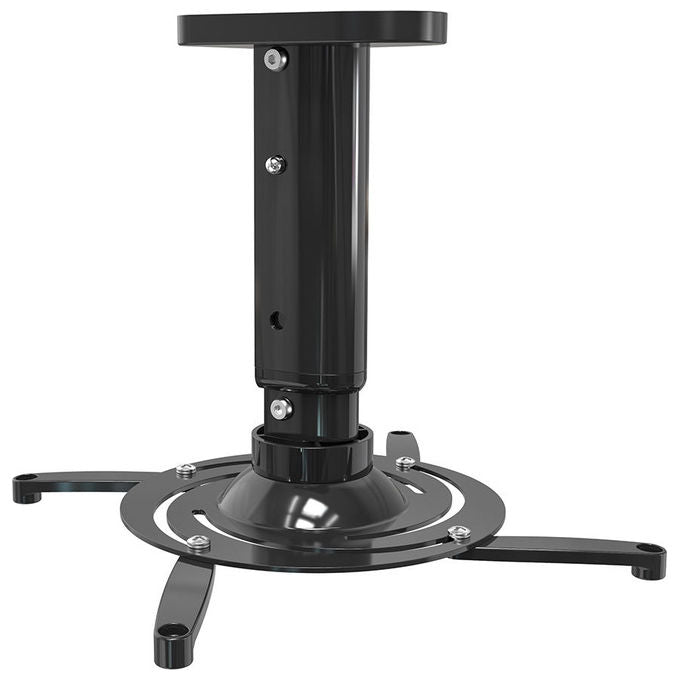 Irradio 149302143 supporto da soffitto per videoproiettore universale 10 kg regolabile 240 a 310 mm rotazione 360° nero
