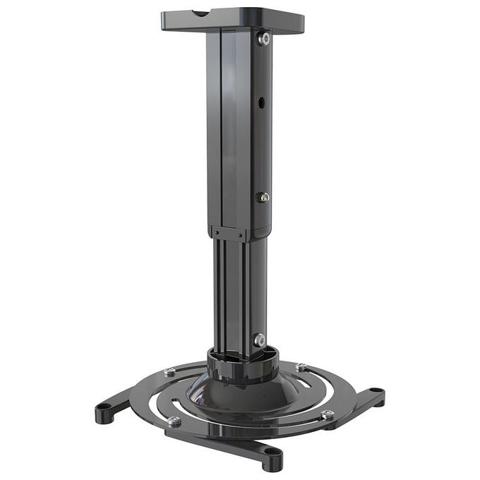 Irradio 149302143 supporto da soffitto per videoproiettore universale 10 kg regolabile 240 a 310 mm rotazione 360° nero