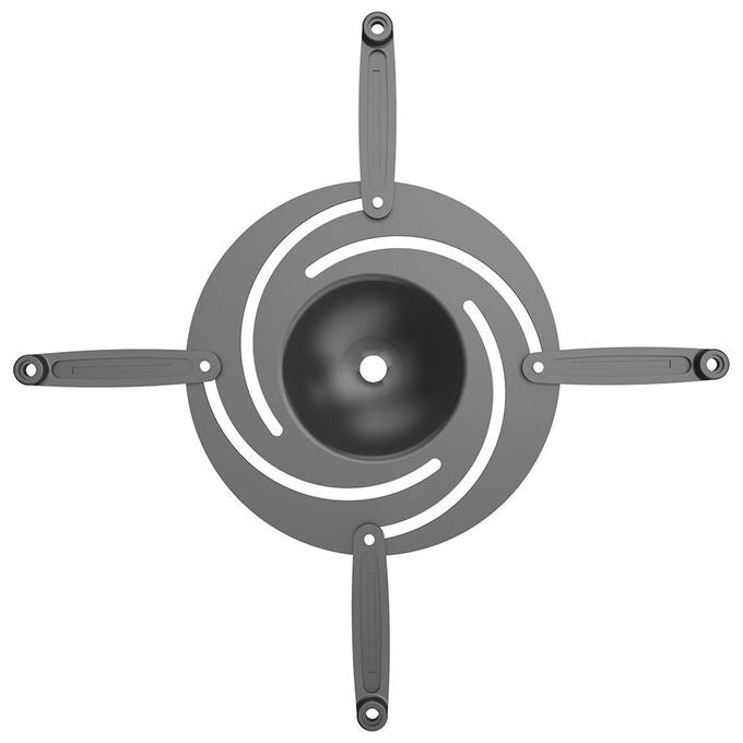 Irradio 149302143 supporto da soffitto per videoproiettore universale 10 kg regolabile 240 a 310 mm rotazione 360° nero