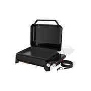 Weber 1500244 Piastra Premium Slate GP a gas 2 bruciatori 4,7 kW superficie in ghisa smaltata antiaderente 2270 cm² colore Nero