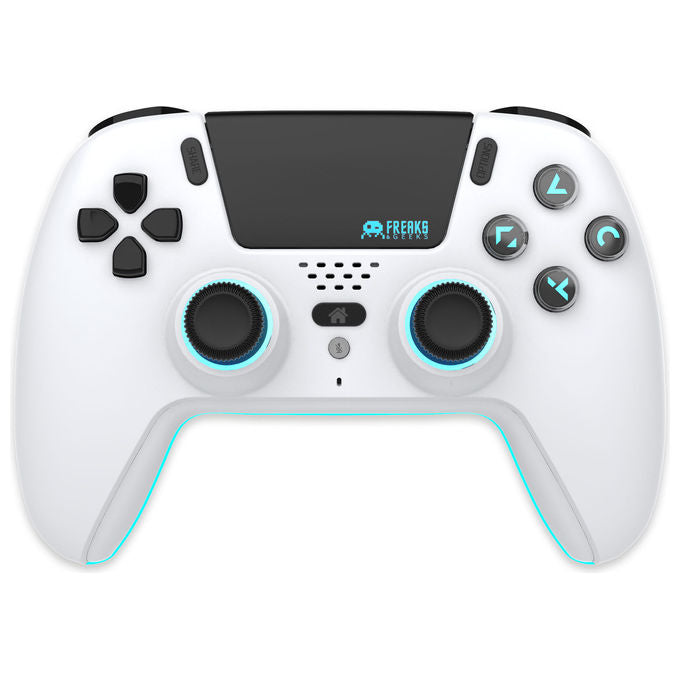 Freaks and Geeks 151000B Controller Wireless Bluetooth PS5 PC Android iOS Hall Effect LED colore Bianco