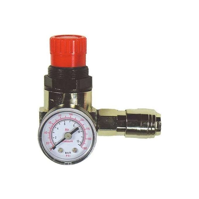 Stanley 152166XSTN Riduttore di Pressione Micro 1-4'' con Manometro e Valvola di Sfiato 12 bar colore Nero