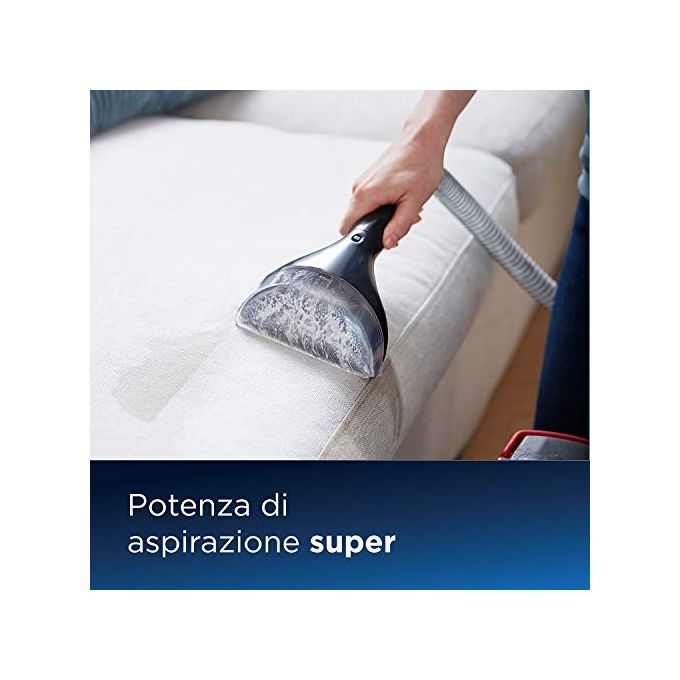 [ComeNuovo] Bissell 1558N SpotClean Pro Pulitore Portatile e Lavamoquette per Macchie ed Aloni Capacita' 2,9 Litri Potenza 750 W Rosso-Titanio