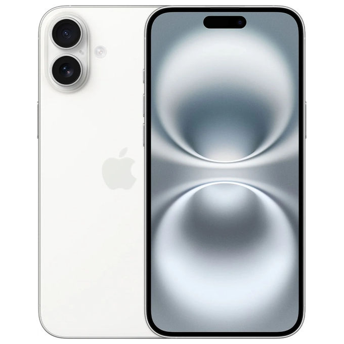 Apple MXVV3QL-A iPhone 16 Plus Smartphone 6.7'' 128 GB Chip A18 5G Doppia fotocamera 48 MP iOS 18 colore Bianco