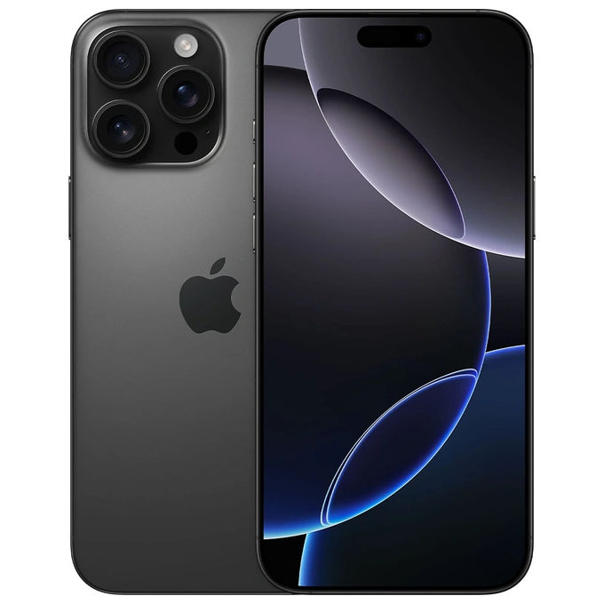 Apple MYWV3QN-A iPhone 16 Pro Max Smartphone 5G 6.9'' 256 GB A18 Pro Tripla Fotocamera 48 MP iOS 18 colore Titanio Nero