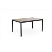 Keter 260567 Porto Tavolo da Esterno 6 Persone Piano Effetto Legno Frassino Deco Coat 159x95x75 cm colore Grafite