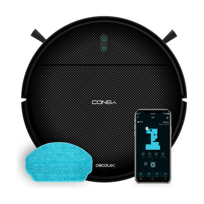 Cecotec A01EU01114725 Conga M10 Robot aspirapolvere Giroscopica 2000 Pa autonomia 120 min App Control colore Nero