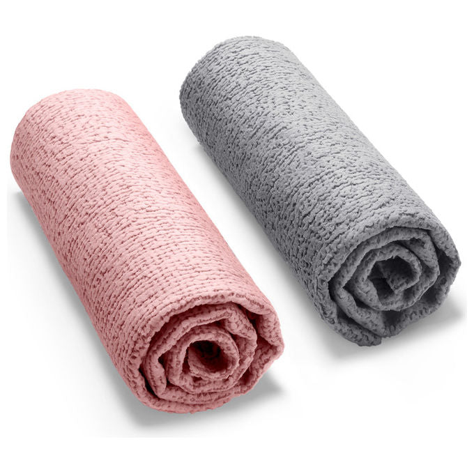 Vileda 171814 Actifibre Soft Panno in Microfibra Universale 2 pezzi lavabile in lavatrice colore Rosa e Grigio