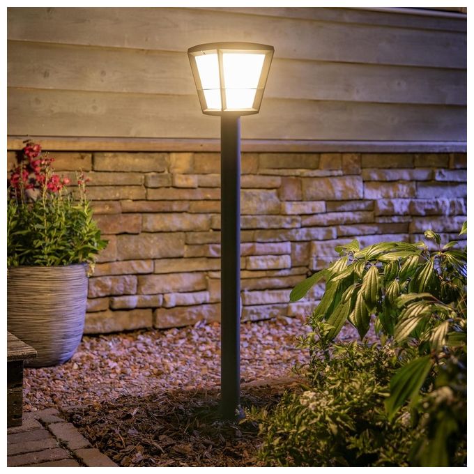 Philips 17442-30-P7 Hue White and Color ambiance Lampione da esterni Econic LED 15 W 1150 lm IP44 Zigbee colore Nero
