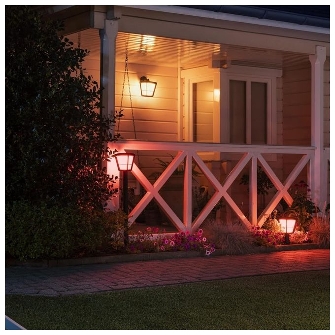 Philips 17442-30-P7 Hue White and Color ambiance Lampione da esterni Econic LED 15 W 1150 lm IP44 Zigbee colore Nero