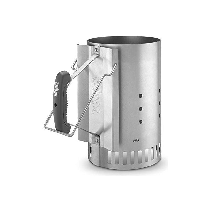 Weber kit Ciminiera di Accensione con 2 kg di Bricchette e 6 Accendifuoco