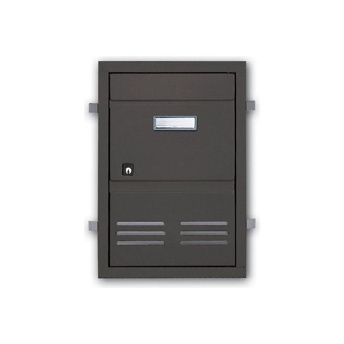 Alubox SC2GH Sportello da Incasso Alluminio Anodizzato per Esterno con Serratura 29x40 cm colore Ghisa