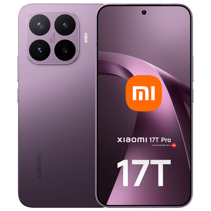 Xiaomi 17T PRO Smartphone 5G 12GB RAM 512GB Display 6.83'' AMOLED 144Hz Dual SIM colore Deep Violet