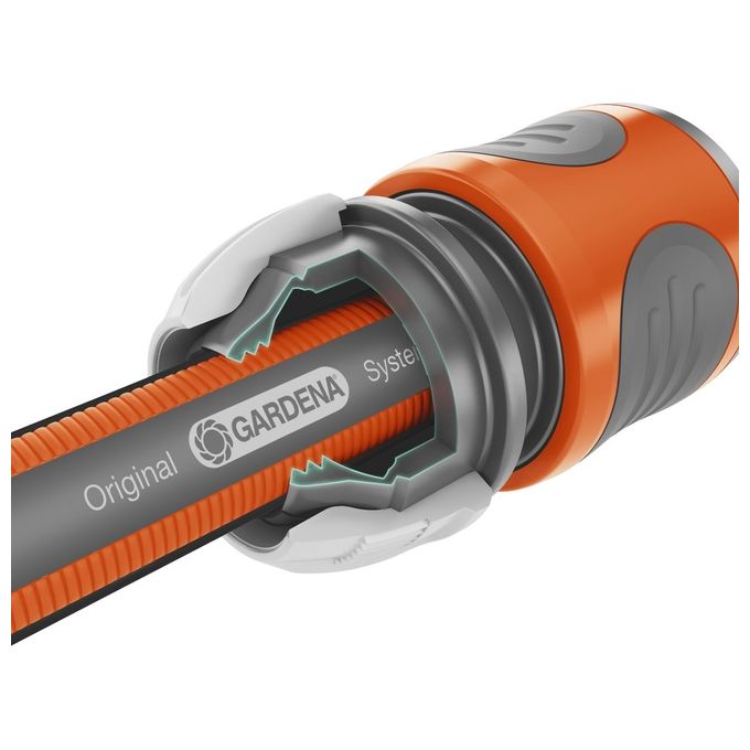 Gardena 18036-20 Comfort FLEX Tubo da Giardino 30 m Diametro 13 mm Resistente UV Power Grip 25 bar colore Nero Grigio Arancione