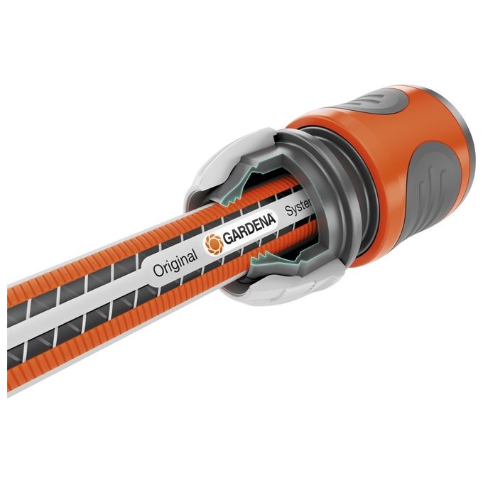 Gardena 18055-20 Comfort FLEX Tubo da Giardino 50 m 19 mm resistente UV antigelo 25 bar colore Grigio Arancione