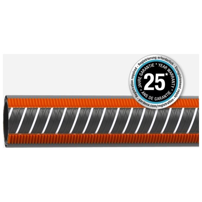 Gardena 18055-20 Comfort FLEX Tubo da Giardino 50 m 19 mm resistente UV antigelo 25 bar colore Grigio Arancione