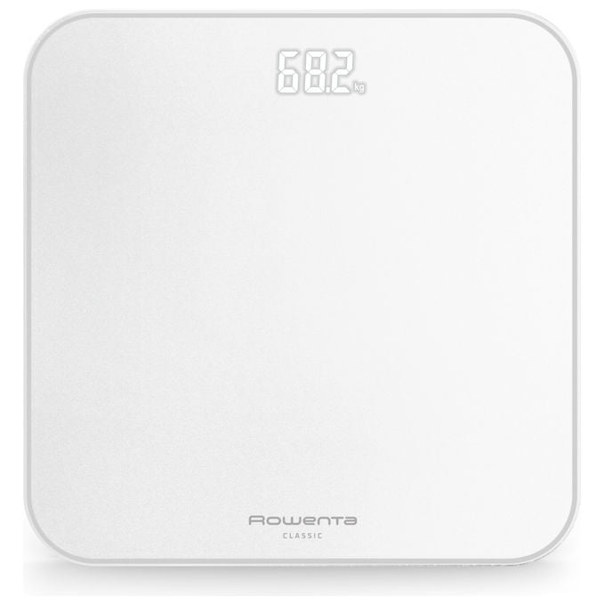 Rowenta, Bilancia Pesapersone, BS1901 Classic 2.0, con Schermo LED Invisibile, Bianco
