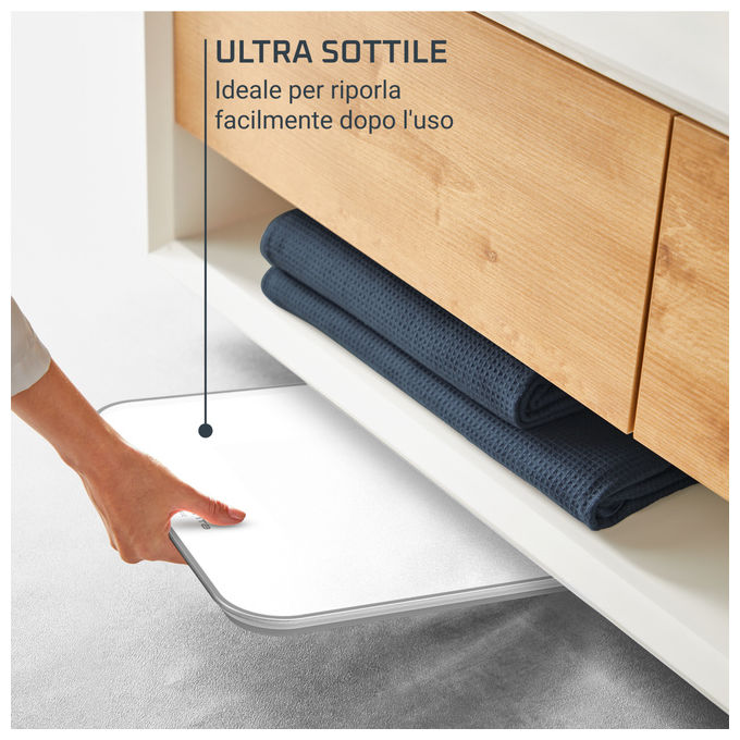 Rowenta, Bilancia Pesapersone, BS1901 Classic 2.0, con Schermo LED Invisibile, Bianco