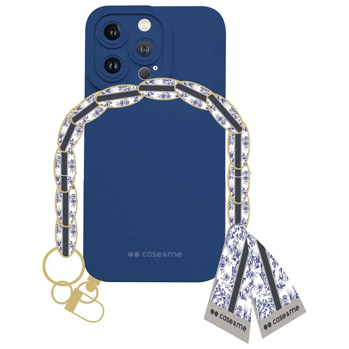 Sbs Lady Case con Catena da Polso e Foulard per iPhone 14 Pro Blu
