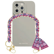 SBS CMCOVFIP1361PA Cover Custodia iPhone 13 Pro con Catenella da Polso e Foulard colore Avorio