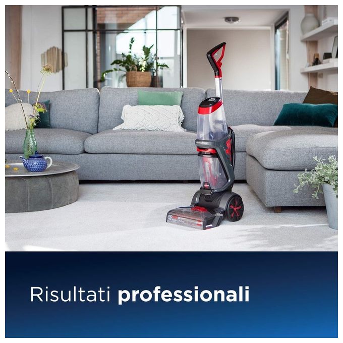Bissell 1858N ProHeat 2X Revolution Lavatappeti con Tecnologia Heatwave Doppie Spazzole 3.7 L 800 W colore Grigio